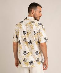 camisa-comfort-de-algodao-estampada-folhagem-manga-curta-amarela-1015017-Amarelo_2
