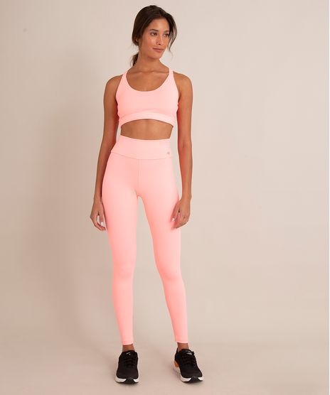 Calça Legging Rosa Neon Ace