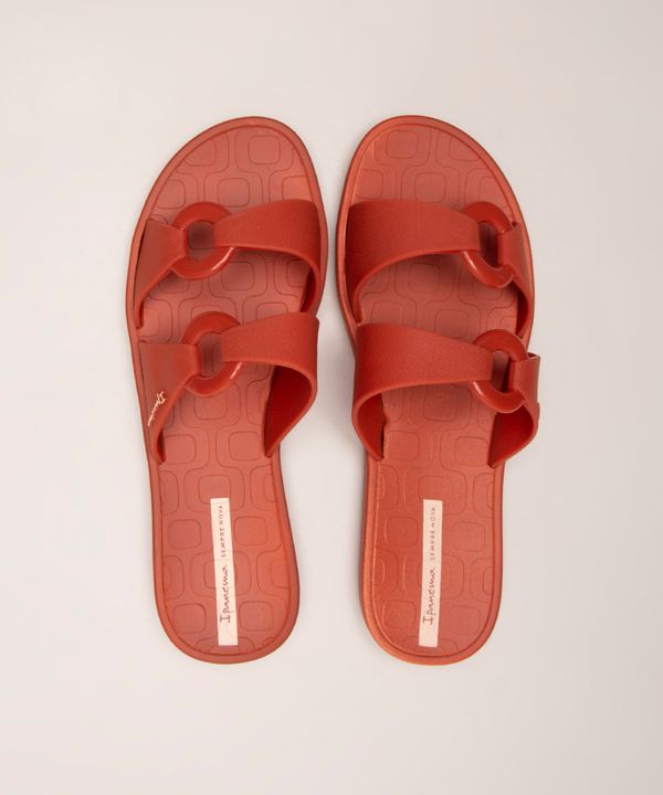 chinelo feminino slide ella com argola ipanema marrom 34