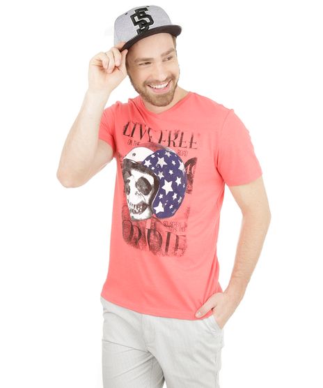 Camiseta-com-Estampa-de-Caveira-Coral-7795388-Coral_1