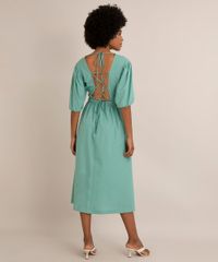 vestido-midi-de-algodao-com-amarracao-manga-bufante-azul-petroleo-1017141-Azul_Petroleo_2