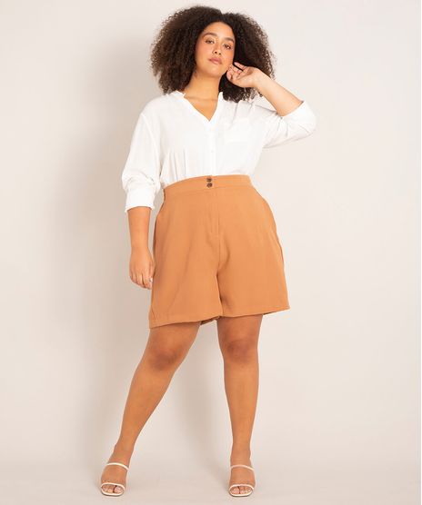 short-alfaiataria-plus-size-cintura-super-alta-caramelo-1012710-Caramelo_1