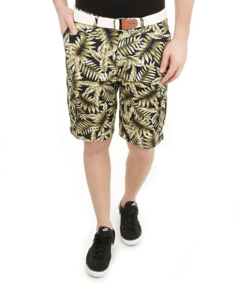 Bermuda-Cargo-Floral-com-Cinto-Preta-7989347-Preto_1