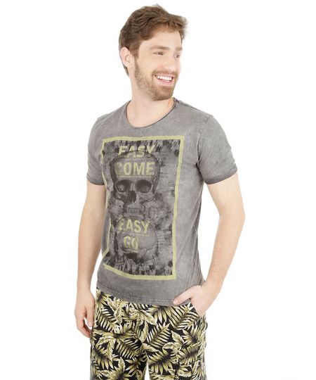 Camiseta-com-Estampa--Easy-Come-Easy-Go--Chumbo-8077653-Chumbo_1 Camiseta-com-Estampa--Easy-Come-Easy-Go--Chumbo-8077653-Chumbo_1