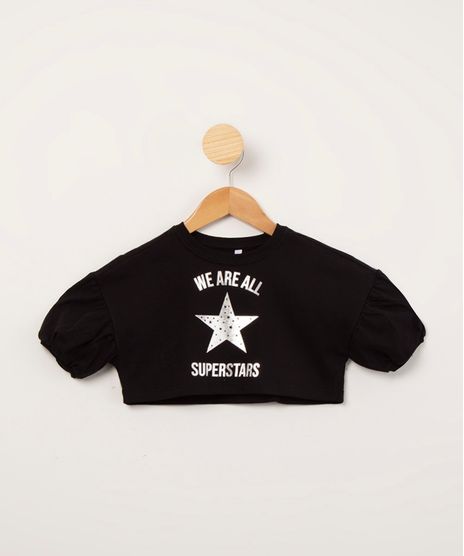 blusa-infantil-cropped-de-algodao--we-are-all-superstars--manga-bufante-preta-1012934-Preto_1