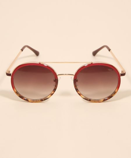 Oculos-de-Sol-Feminino-Redondo-Yessica-Vermelho-1008225-Vermelho_1