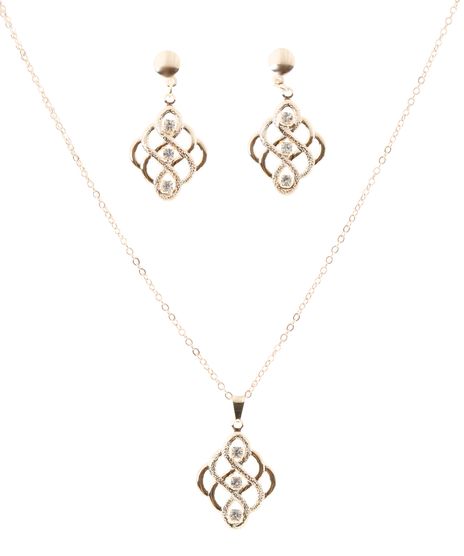 Kit-de-Par-de-Brincos---Colar-Dourado-8112666-Dourado_1