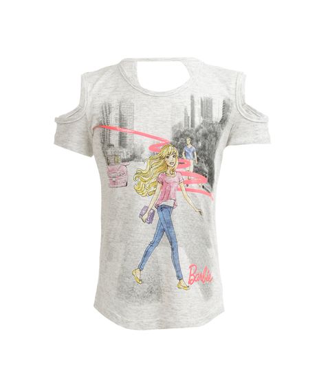 Blusa-Open-Shoulder-com-Estampa-Barbie-Menina-Cinza-Mescla-8133721-Cinza_Mescla_1