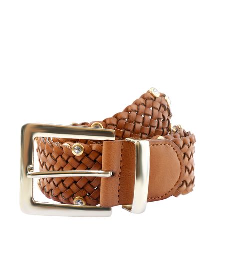 Cinto-Trancado-com-Strass-Marrom-Claro-8079719-Marrom_Claro_1