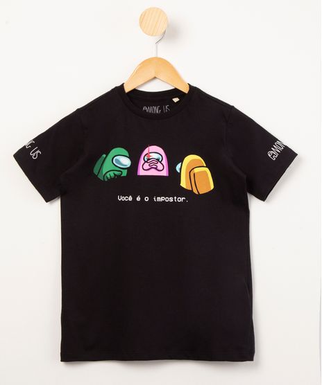 camiseta-infantil-de-algodao-among-us--voce-e-o-impostor--manga-curta-preta-1017578-Preto_1