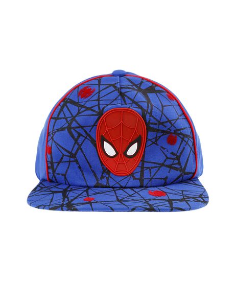 Bone-com-Estampa-Homem-Aranha-Menino-Azul-8202142-Azul_1