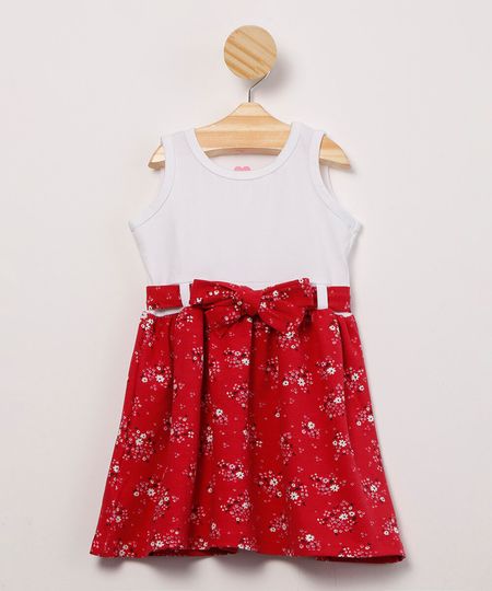 vestido-infantil-sem-manga-com-laco-estampa-floral-vermelho-9981635-Vermelho_1 vestido-infantil-sem-manga-com-laco-estampa-floral-vermelho-9981635-Vermelho_1