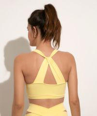 top-cropped-decote-cruzado-com-bojo-removivel-mindset-sport---sustentavel-amarelo-1019648-Amarelo_2