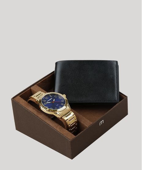 Kit-de-Relogio-Analogico-Mondaine-Masculino---Carteira---83437GPMVDE3K-Dourado-9354918-Dourado_1
