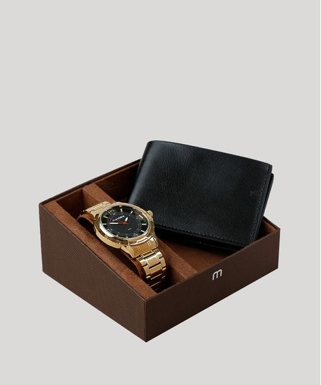 Kit-de-Relogio-Analogico-Mondaine-Masculino---Carteira---83398GPMVDE2KA-Dourado-9354936-Dourado_1