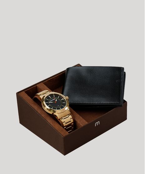 Kit-de-Relogio-Analogico-Mondaine-Masculino---Carteira---83439GPMVDE2K-Dourado-9354977-Dourado_1