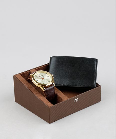 Kit-de-Relogio-Analogico-Mondaine-Masculino---Carteira---83449GPMVDH3K-Dourado-9354933-Dourado_1