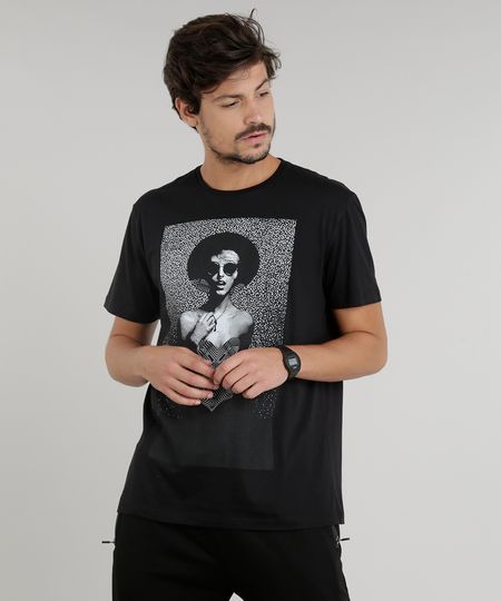 Camiseta-Masculina-Mulher-Manga-Curta-Gola-Careca-Preta-9203359-Preto_1 Camiseta-Masculina-Mulher-Manga-Curta-Gola-Careca-Preta-9203359-Preto_1