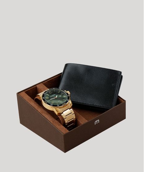 Kit-de-Relogio-Analogico-Mondaine-Masculino---Carteira---53647GPMVDS1K--Dourado-9354915-Dourado_1