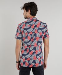 Camisa-Masculina-Estampada-Floral-Manga-Curta-Azul-Marinho-9110474-Azul_Marinho_2