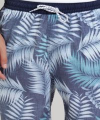 Short-Masculino-Estampado-de-Folhagem-com-Bolsos-Azul-9271446-Azul_4