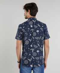 Camisa-Masculina-Estampada-de-Coqueiros-Manga-Curta-Azul-Marinho-9110472-Azul_Marinho_2