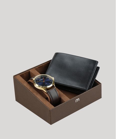 Kit-de-Relogio-Analogico-Mondaine-Masculino---Carteira---83445GPMVDH2K-Dourado-9354927-Dourado_1