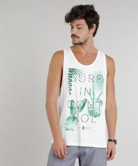 Regata-Masculina-com-Estampa-de-Folhas-Gola-Careca-Branca-9258861-Branco_1