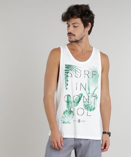 Regata-Masculina-com-Estampa-de-Folhas-Gola-Careca-Branca-9258861-Branco_1