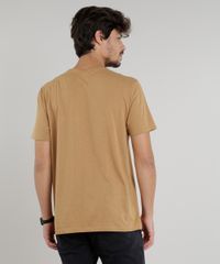 Camiseta-Masculina-com-Bolso-Manga-Curta-Gola-Careca-Marrom-9226100-Marrom_2