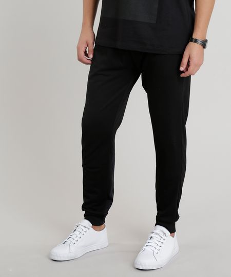 Calca-Masculina-Relaxed-em-Moletom-com-Recortes-Preta-9113226-Preto_1