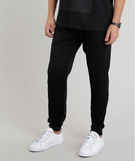 Calca-Masculina-Relaxed-em-Moletom-com-Recortes-Preta-9113226-Preto_1