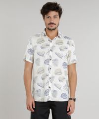 Camisa-Masculina-Estampada-de-Folhagem-Manga-Curta-Off-White-9146544-Off_White_1 Camisa-Masculina-Estampada-de-Folhagem-Manga-Curta-Off-White-9146544-Off_White_1