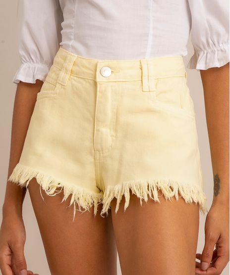 short-de-sarja-barra-desfiada-cintura-alta-amarelo-claro-1012594-Amarelo_Claro_1