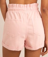short-clochard-cintura-super-alta-de-sarja-com-amarracao-rosa-claro-1012495-Rosa_Claro_2