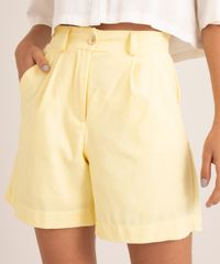 bermuda-cintura-alta-com-linho-e-pregas-amarela-1005088-Amarelo_2
