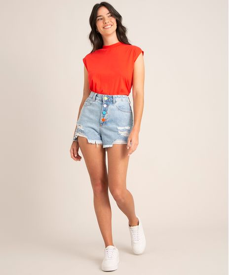 short-mom-jeans-marmorizado-cintura-super-alta-com-botoes-coloridos-destroyed-azul-claro-1015521-Azul_Claro_1