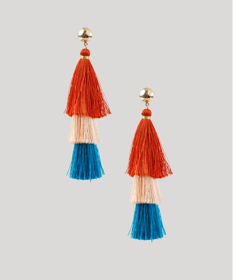Brinco-Feminino-com-Tassel-Colorido-Dourado-9207152-Dourado_1