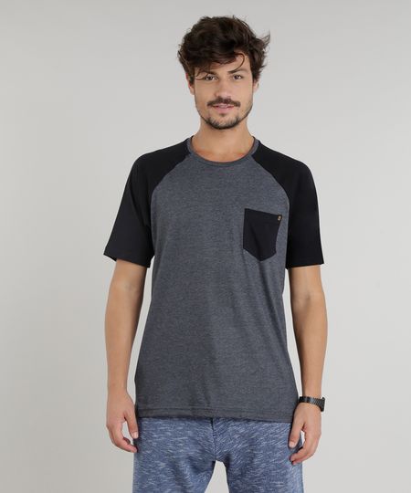 Camiseta-Masculina-Raglan-com-Bolso-Manga-Curta-Gola-Careca-Cinza-Mescla-Escuro-8754505-Cinza_Mescla_Escuro_1 Camiseta-Masculina-Raglan-com-Bolso-Manga-Curta-Gola-Careca-Cinza-Mescla-Escuro-8754505-Cinza_Mescla_Escuro_1