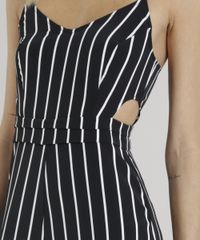Macacao-Feminino-Pantacourt-Listrado-com-Vazado-Alcas-Finas-Decote-V-Preto-9181371-Preto_4