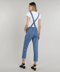 Macacao-Jeans-Feminino-Relaxed-com-Bolsos-Azul-Medio-9329231-Azul_Medio_2
