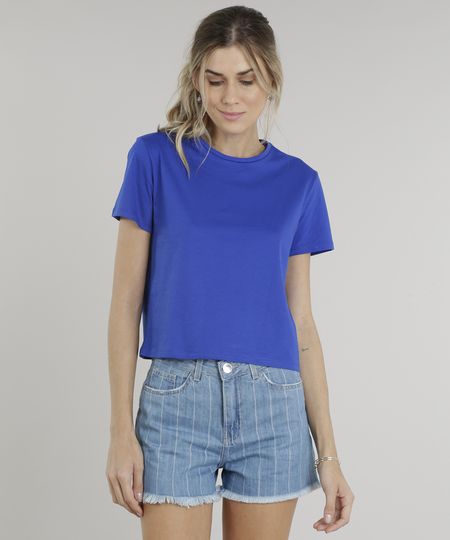 Blusa-Feminina-Basica-Cropped-Manga-Curta-Decote-Redondo-Azul-Royal-9249566-Azul_Royal_1 Blusa-Feminina-Basica-Cropped-Manga-Curta-Decote-Redondo-Azul-Royal-9249566-Azul_Royal_1