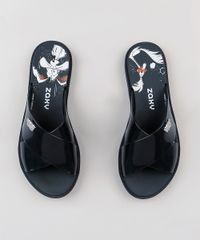 Rasteira-Feminina-Zaxy-Papa-Leguas-e-Coiote-Looney-Tunes-Preta-9293554-Preto_4