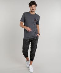 Camiseta-Masculina-com-Bolso-Estampado-de-Coqueiros-Manga-Curta-Gola-Careca-Cinza-Mescla-Escuro-9293674-Cinza_Mescla_Escuro_3 Camiseta-Masculina-com-Bolso-Estampado-de-Coqueiros-Manga-Curta-Gola-Careca-Cinza-Mescla-Escuro-9293674-Cinza_Mescla_Escuro_3