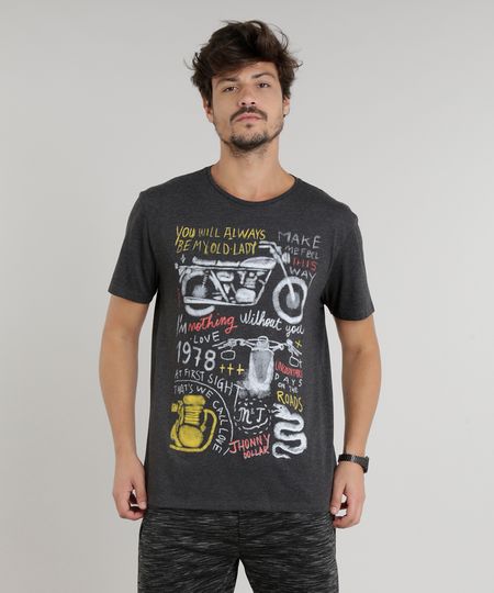 Camiseta-Masculina--Famous--Manga-Curta-Gola-Careca-Cinza-Mescla-Escuro-9203364-Cinza_Mescla_Escuro_1 Camiseta-Masculina--Famous--Manga-Curta-Gola-Careca-Cinza-Mescla-Escuro-9203364-Cinza_Mescla_Escuro_1
