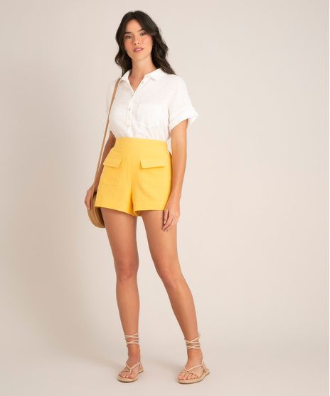 short-de-algodao-cintura-alta-com-bolsos-utilitarios-amarelo-1004154-Amarelo_1