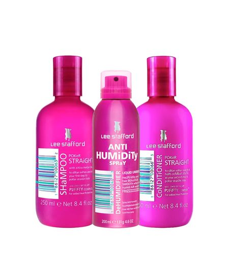 Kit Poker Straight Shampoo 250ml + Condicionador 250ml + Finalizador Dehumidifier 200ml Menor preço em Kit Poker Straight Shampoo 250ml + Condicionador 250ml + Finalizador Dehumidifier 200ml