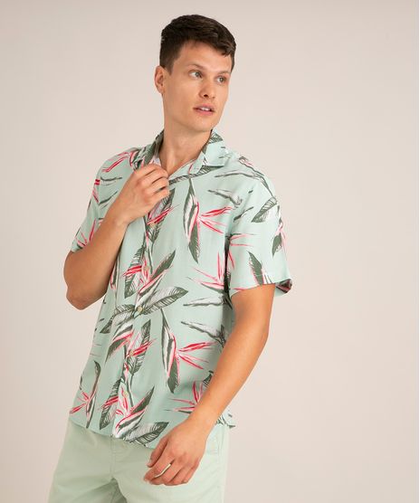 camisa-de-viscose-estampada-folhagem-tropical-manga-curta-verde-1004930-Verde_1