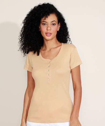 Camiseta-Feminina-Basica-com-Botoes-Manga-Curta-Decote-Redondo-Rose-8958784-Rose_2_1