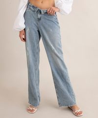 calca-jeans-wide-leg-cintura-baixa-cos-dobrado-destroyed-azul-claro-1015366-Azul_Claro_2